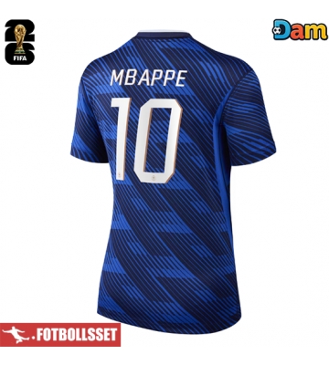 Frankrike Kylian Mbappe #10 Hemmatröja Dam VM 2026 Kortärmad